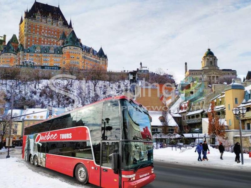 1-hour express double-decker bus tour in Canada - Tour in Quebec City